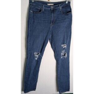 Levi’s Jeans Womens 721 High Rise Skinny Stretch Blue Denim Size 33 (35x29) (833